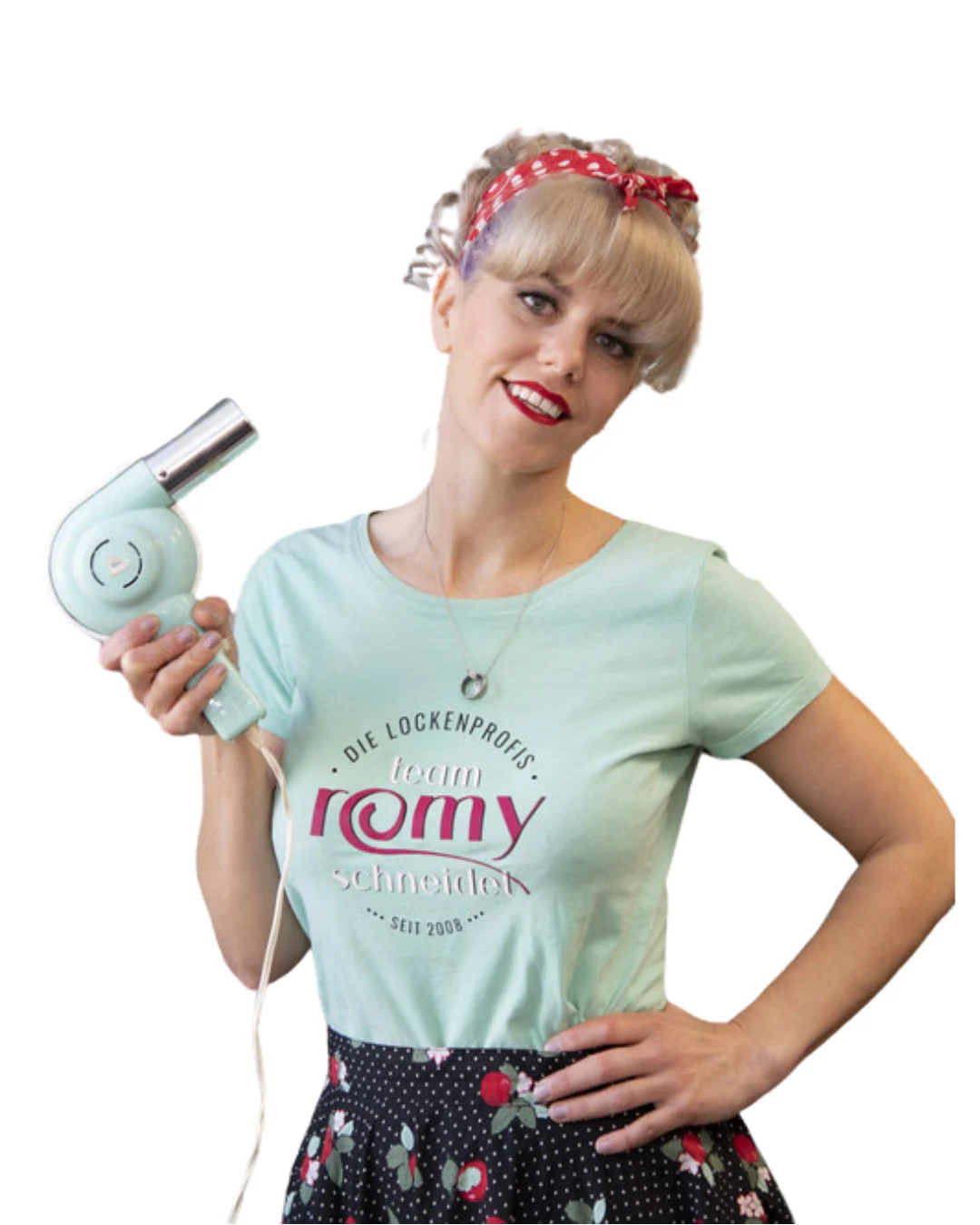 Zufriedenes Salon-Team mit fünf Sterne Bewertung für die Softwarelösung Calendall