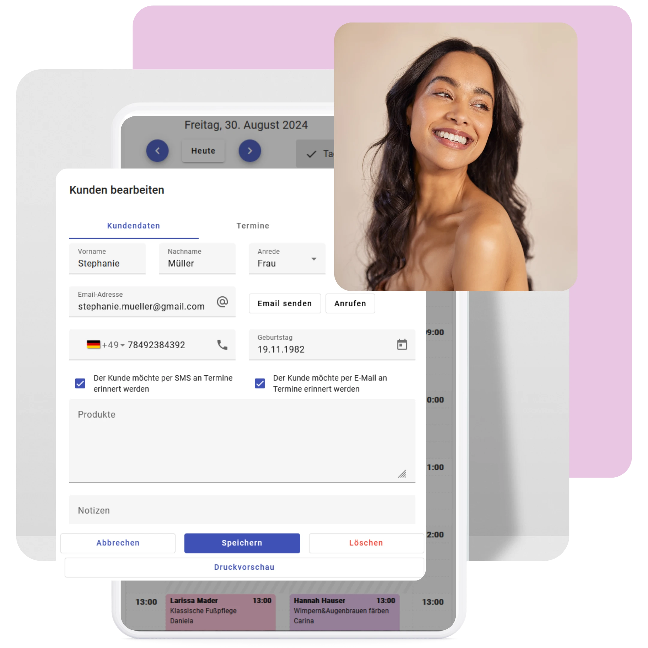 Digitale Kundenverwaltung für Friseursalons