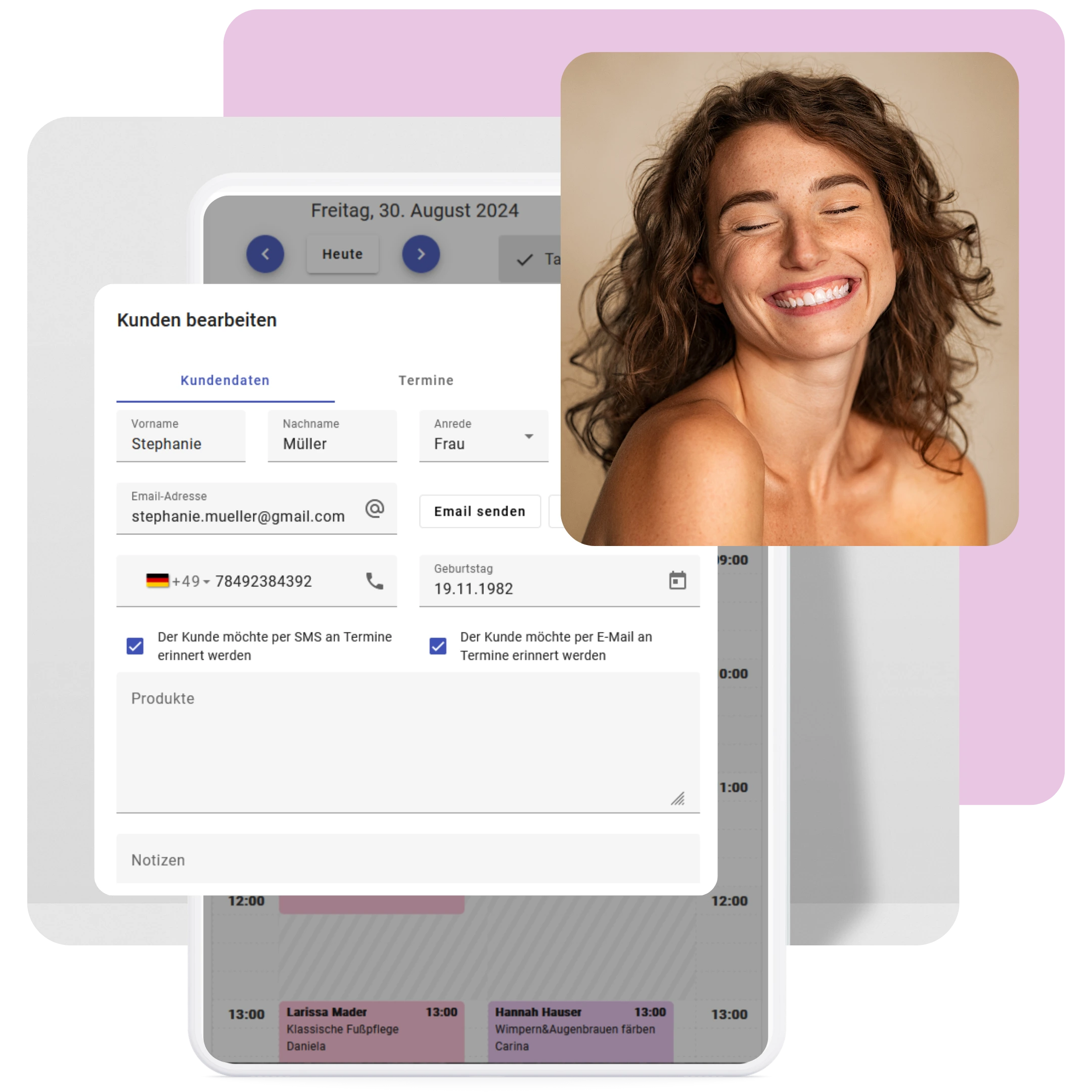 Digitale Kundenverwaltung für Masseure