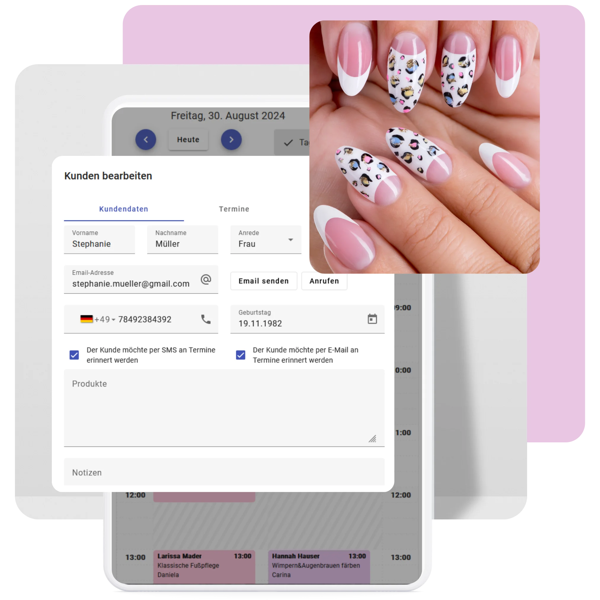 Digitale Kundenverwaltung für Nagelstudios