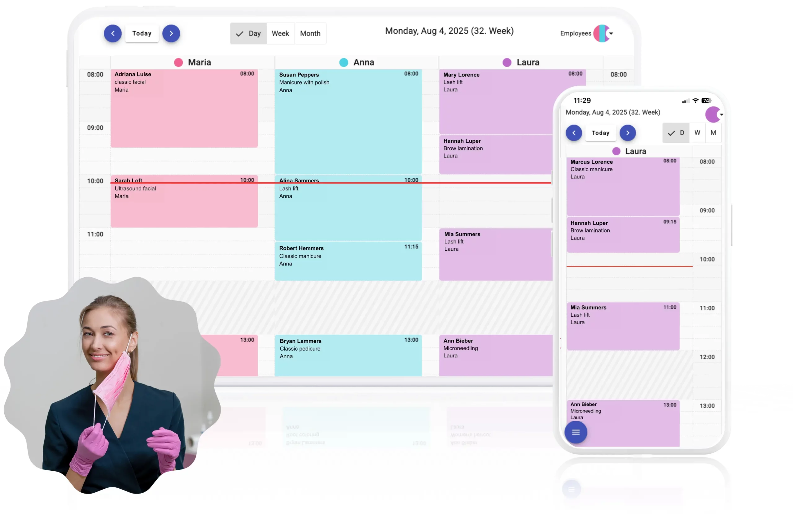 Online appointment planner and calendar software for beauty salons – simple and smart scheduling